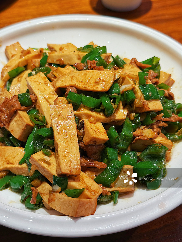 豆干肉片图片素材