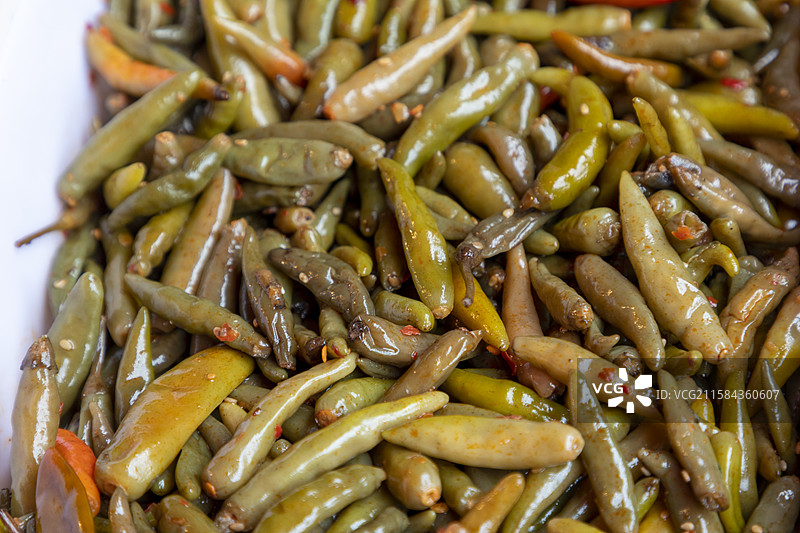 咸菜，小辣椒图片素材