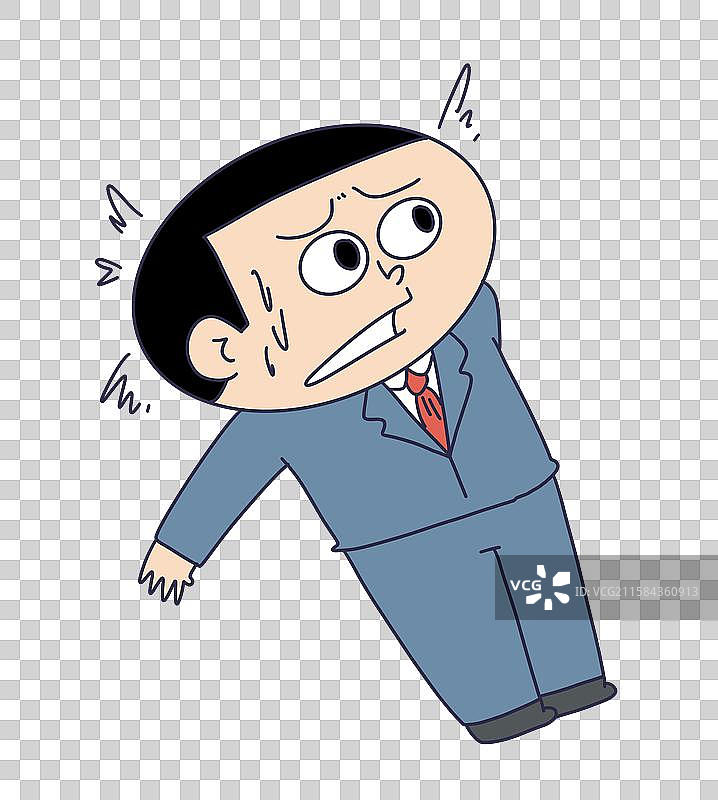 吃惊震惊表情的职场工作人员图片素材