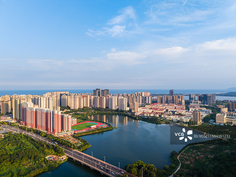 青岛西海岸丁家河水库风光图片素材