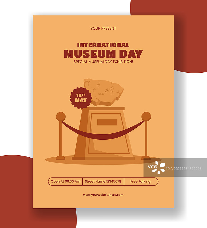 国际博物馆日数字竖版海报图片素材