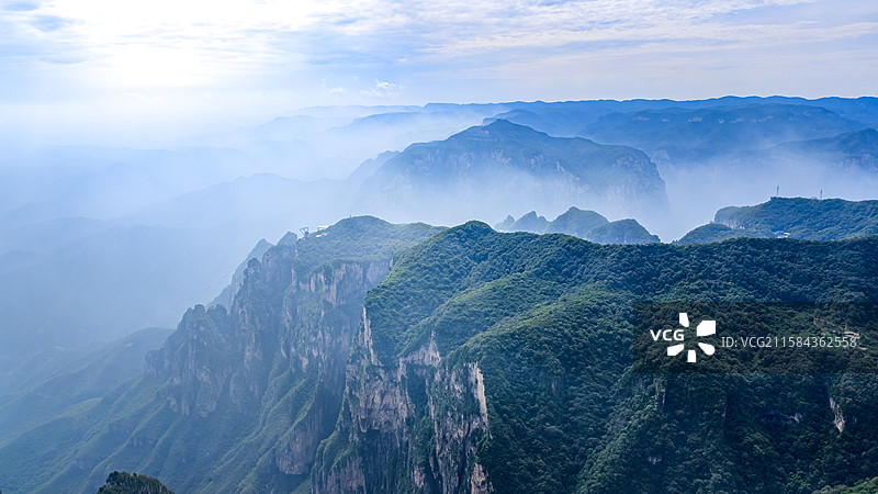 修武县太行山脉云台山景区图片素材