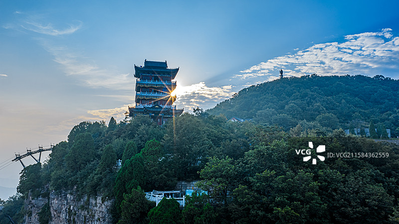 修武县太行山脉云台山景区图片素材