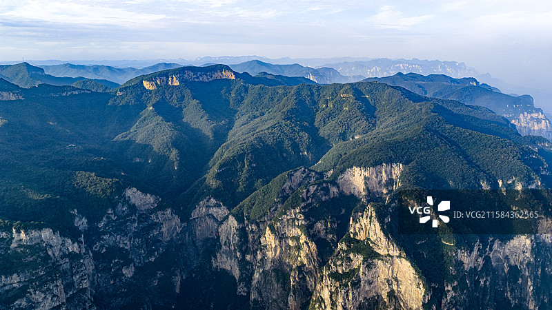 修武县太行山脉云台山景区图片素材