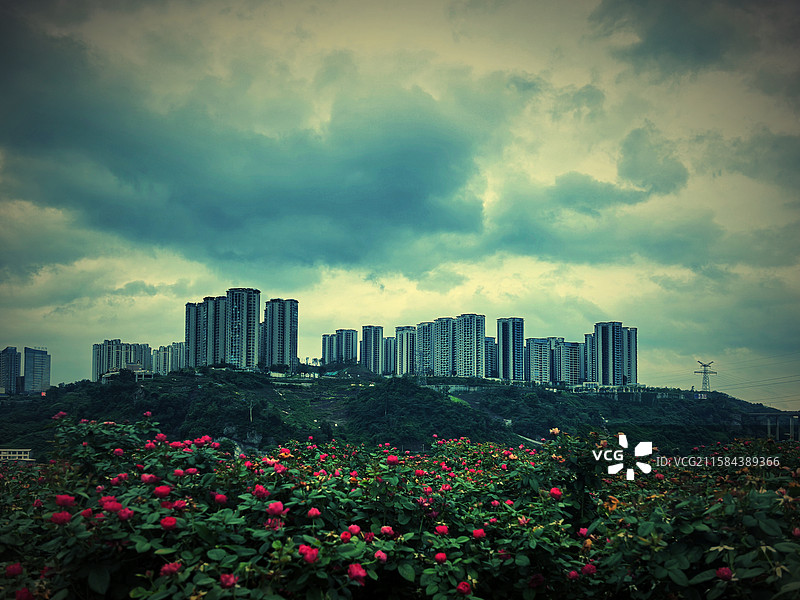 骤雨欲来之祭典图片素材