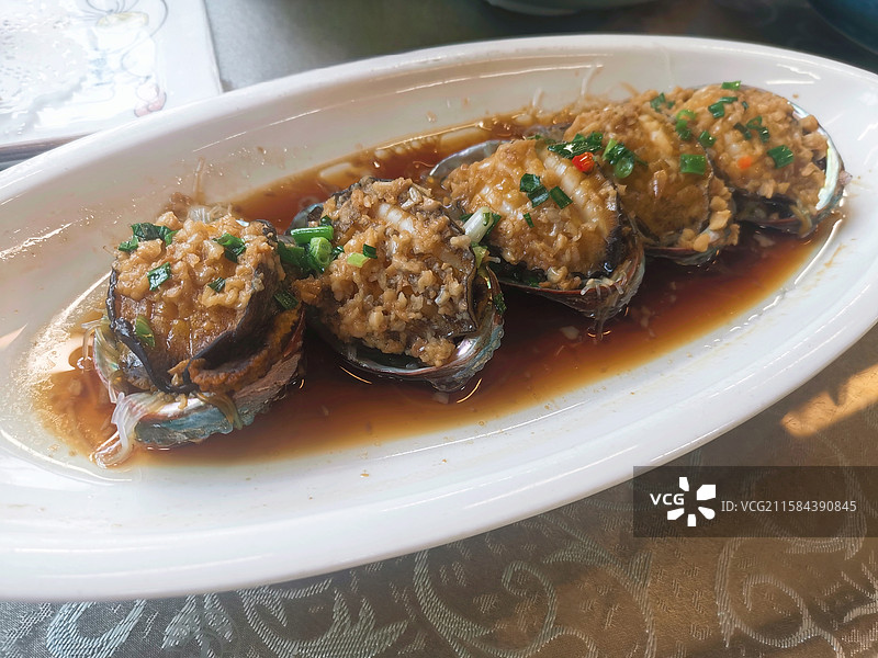 蒜蓉粉丝鲍鱼图片素材