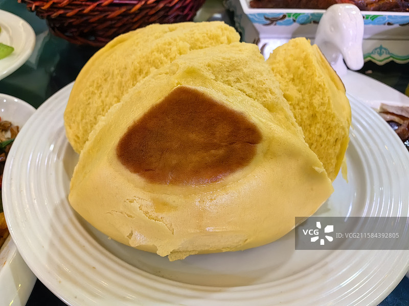 黄金开花馍图片素材