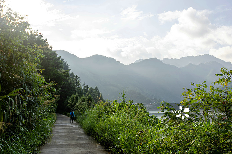 湖南永州江永县源口库区风景图片素材