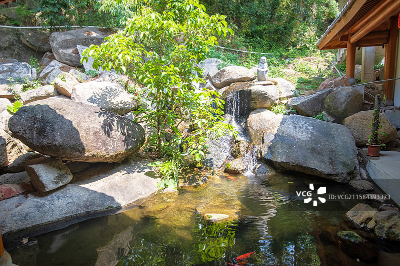 专题：弘一法师的足迹漫游泉南佛国01南安雪峰寺。弘一法师1929年和1940年先后两次游住雪峰寺。寺图片素材