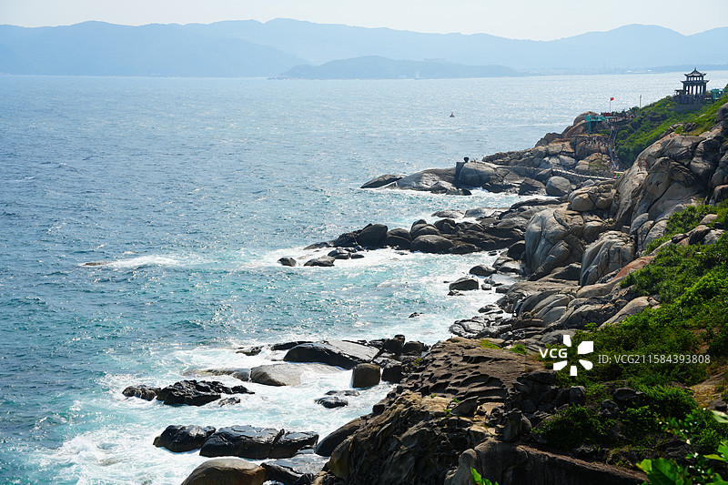 西岛海岸线图片素材