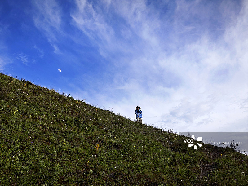 鱼子西登山摄影师图片素材