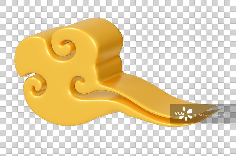 祥云纹中式花纹装饰商务3D卡通插画元素图片素材