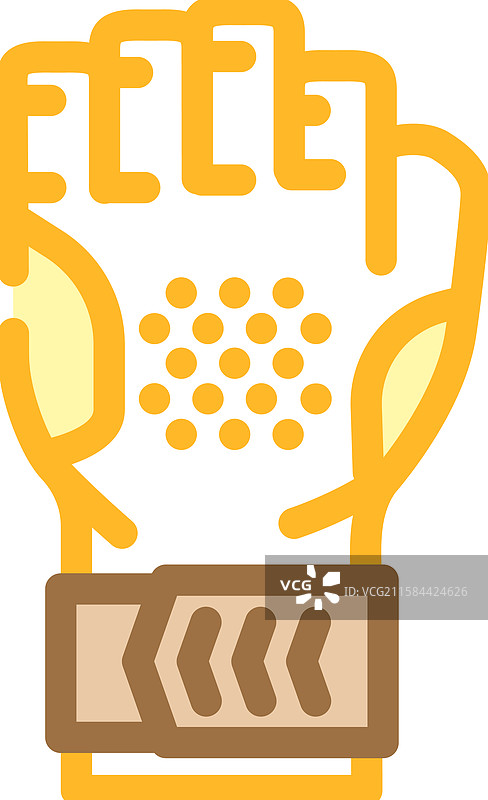 攀岩手套彩色图标图片素材