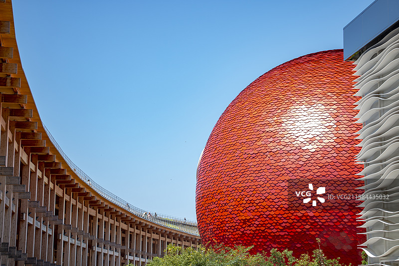 2025大阪万博会场馆-建筑外部特写图片素材