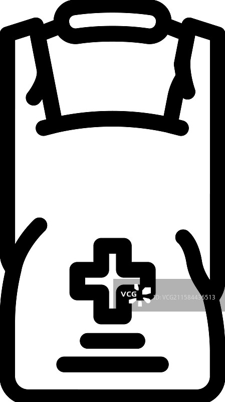 防水急救包线条图标图片素材