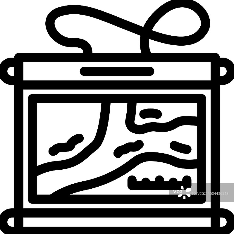 防水地图袋 水上旅行 旅游 线条图标图片素材