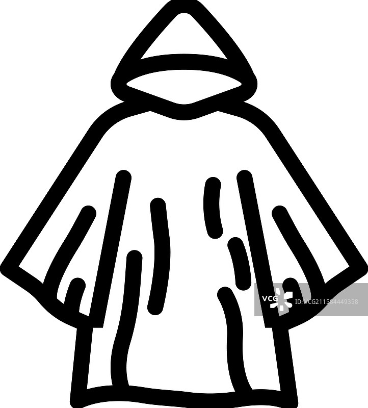 超轻登山斗篷帐篷线条图标图片素材