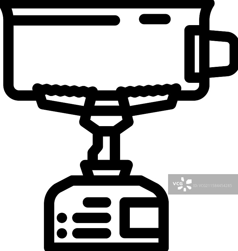 燃气灶具线条图标图片素材
