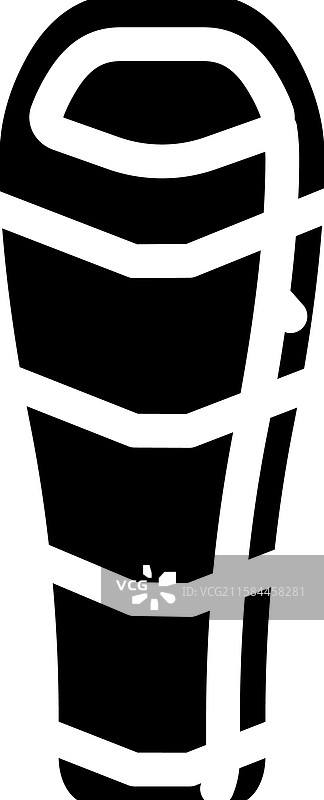 锥形睡袋图标图片素材