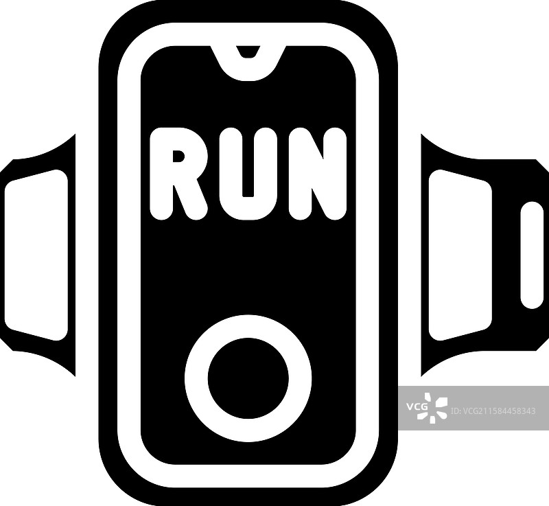 手机臂带跑步配件图标图片素材