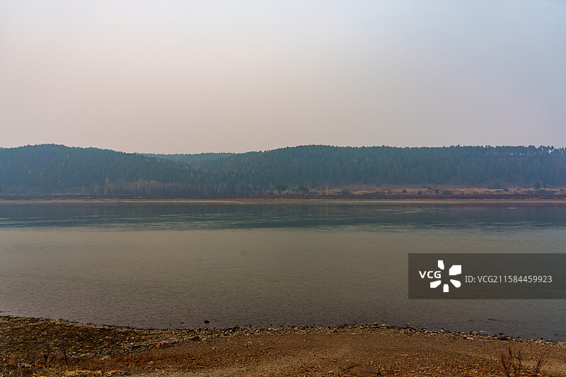 中国地理位置最北端-位于大兴安岭的乌苏里浅滩风光图片素材