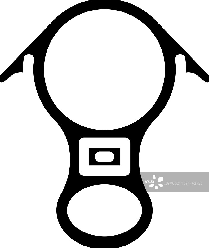 攀岩用的下降装置图标图片素材