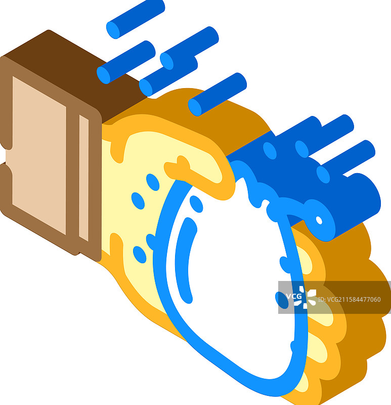 攀岩用的粉笔岩石等距图标图片素材