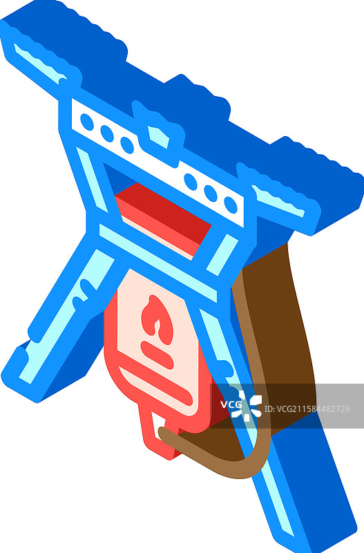 丙烷燃气炉等距图标图片素材