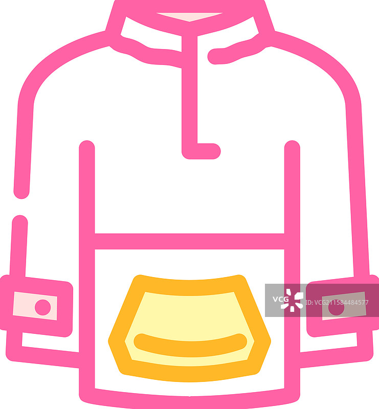 滑雪夹克颜色图标图片素材