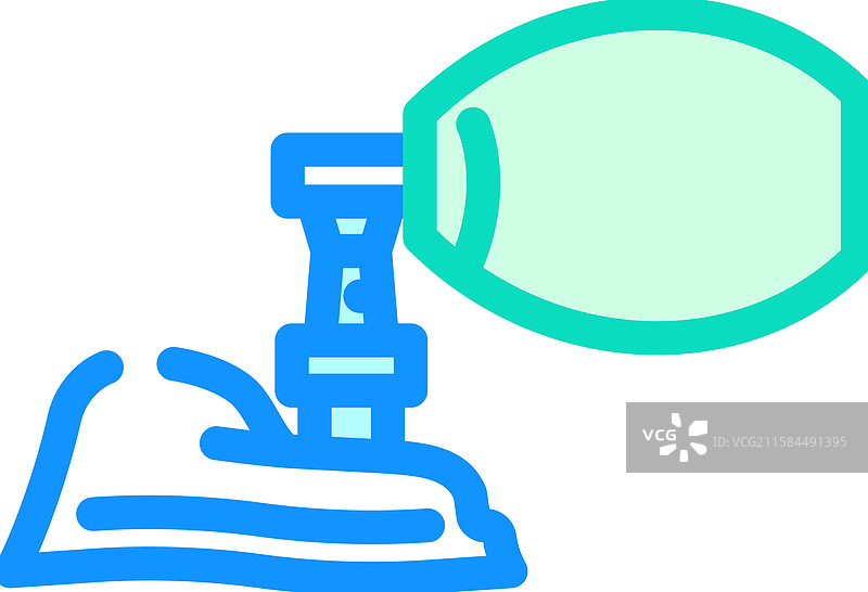 心肺复苏面罩 彩色图标图片素材