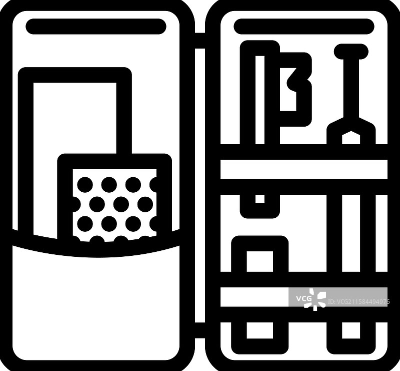 滑雪板调试工具线条图标图片素材