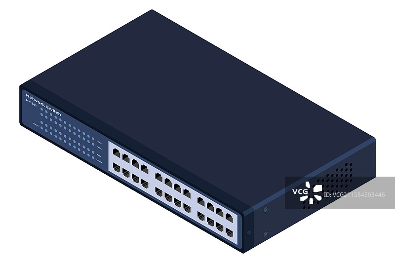 等距网络以太网交换机图片素材