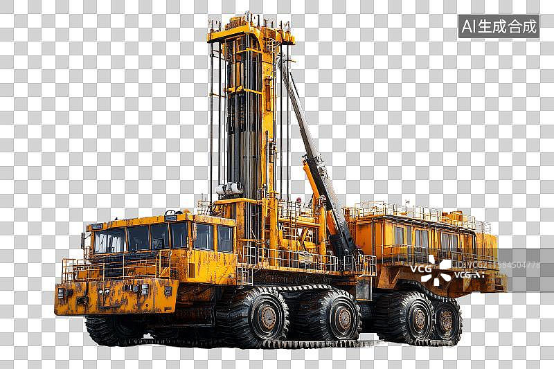 【AI数字艺术】大型移动钻井平台图片素材