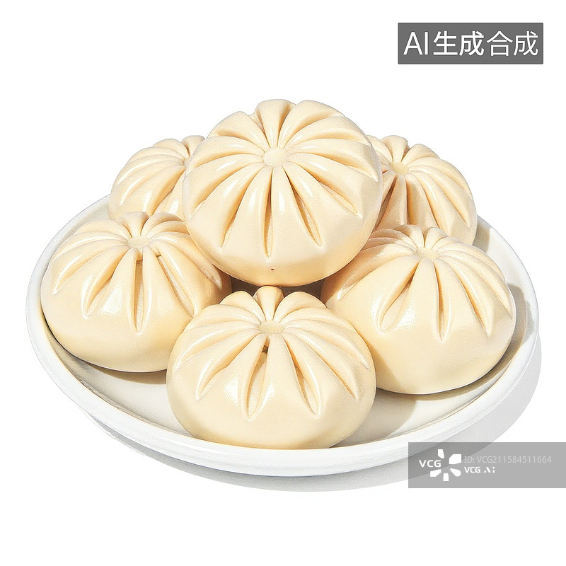 【AI数字艺术】美味可口的小笼包图片素材