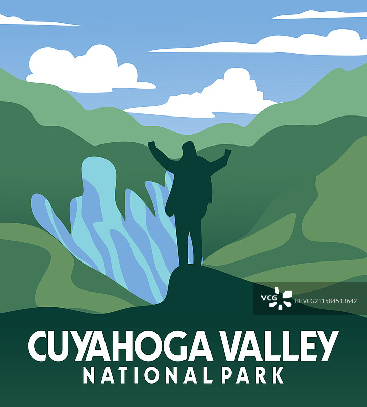 凯霍加谷国家公园美丽的景色图片素材