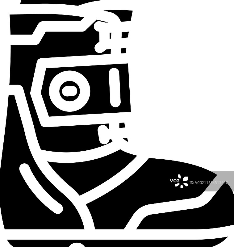 滑雪靴图标图片素材