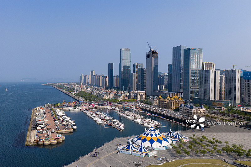 辽宁大连东港游艇码头图片素材