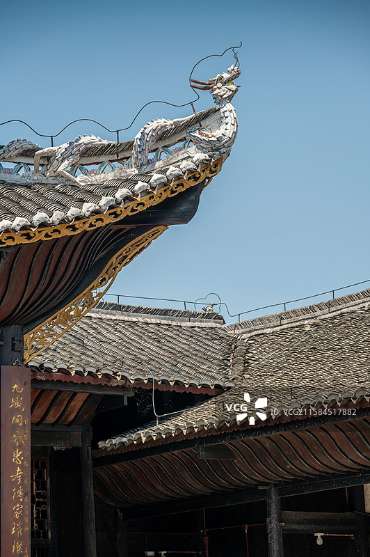 洞口古祠堂群  黄氏宗祠 戏台图片素材