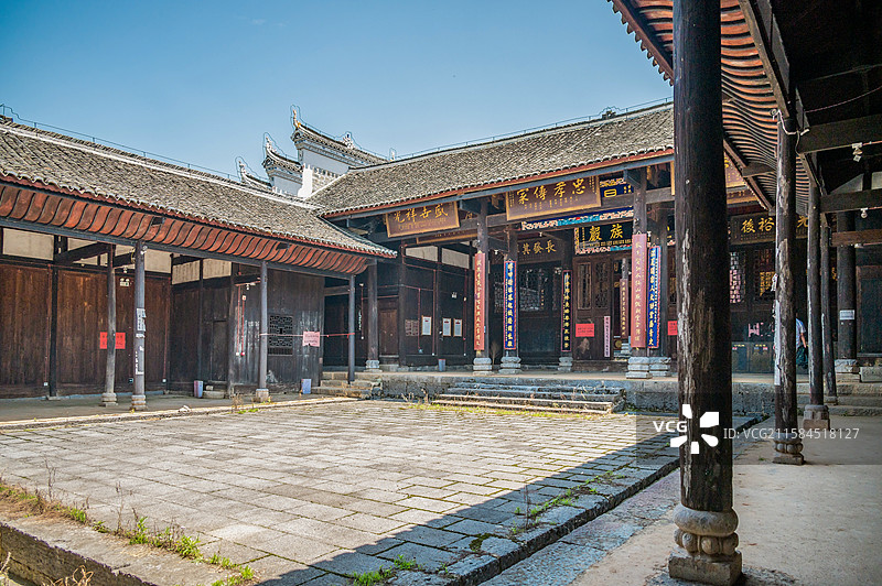 洞口古祠堂群  黄氏宗祠图片素材