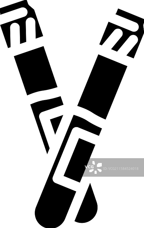 心脏病学血液检测试管图标图片素材