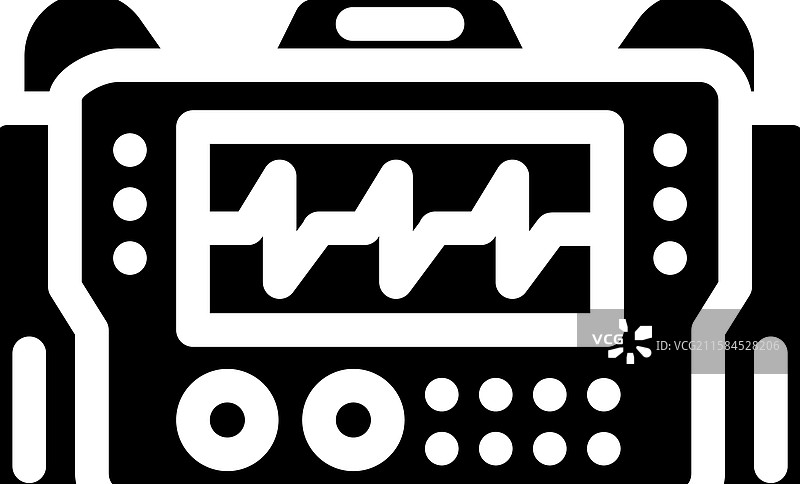 心脏除颤器心脏病学图标图片素材