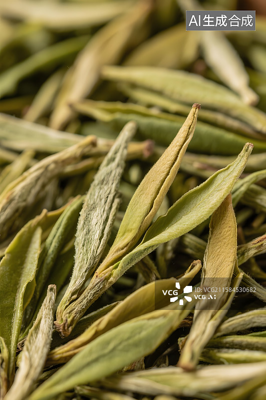 【AI数字艺术】君山银针特写图片素材