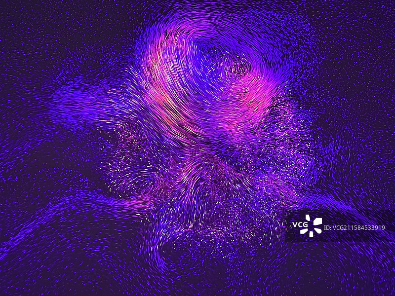 光影的魅力，如微观的粒子运动，似现实的幻彩铁花，又像宏观的宇宙星云图片素材