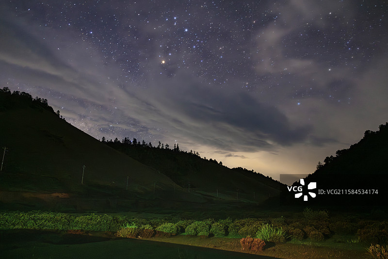 高原夜空图片素材