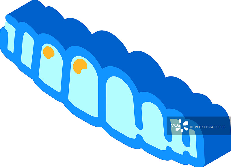 隐形矫正器正畸医生等距图标图片素材