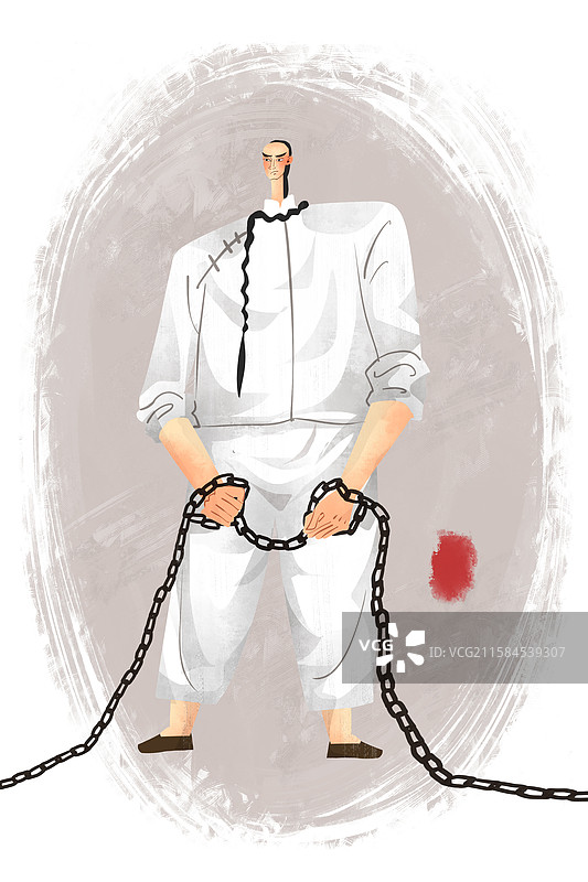 清末历史名人谭嗣同插画图片素材