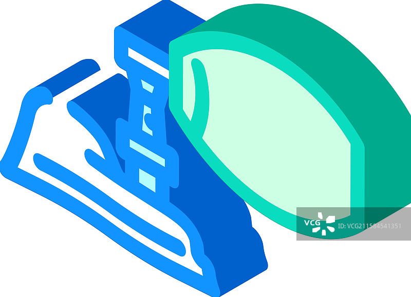 心肺复苏面罩等距图标图片素材