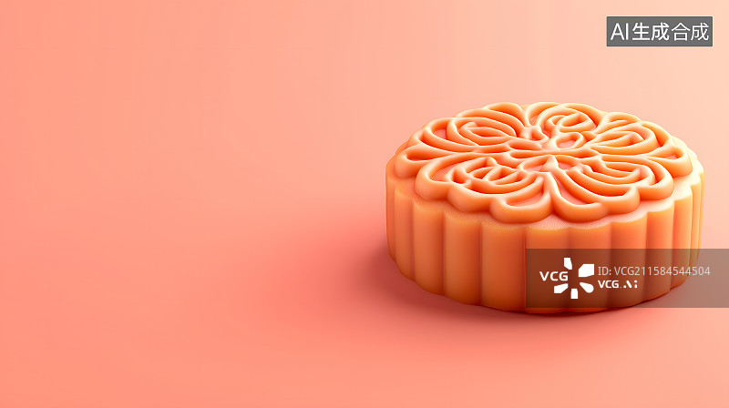 【AI数字艺术】中秋节月饼清新治愈主题特写图片素材