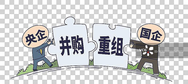 央企国企并购重组图片素材