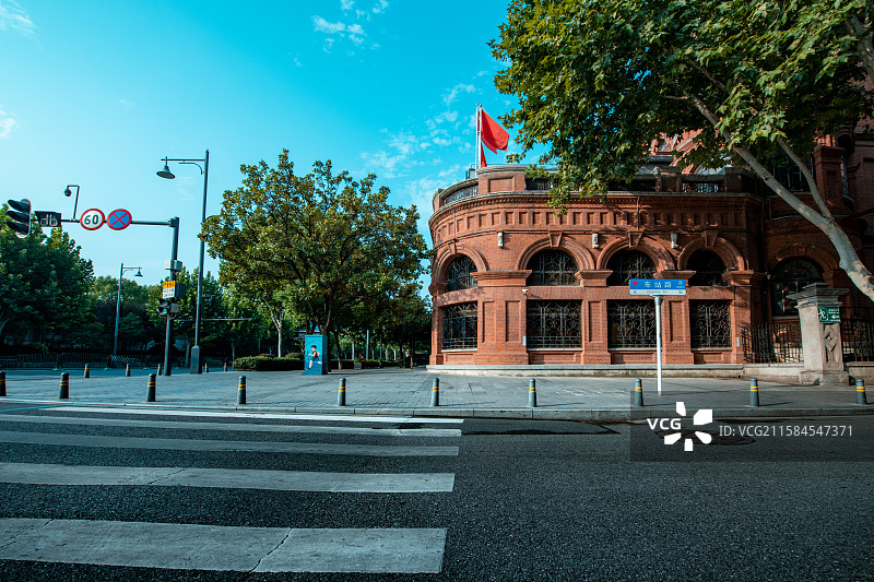 城市街道欧式建筑图片素材